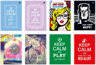 Inter-druk Brulion A5 96k. Kolekcja Keep Calm kratka ZF87INT - Szkolne artykuły papiernicze - miniaturka - grafika 2