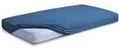 Prześcieradła - Matex Prześcieradło Frotte Premium z gumką ciemnoniebieskie 180x200 mx-180-pft-47 - miniaturka - grafika 1