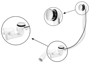 McAlpine Syfon wannowy automatyczny HC31M-N1 - Syfony - miniaturka - grafika 2