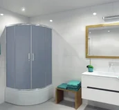 Kabiny prysznicowe - Durasan VEKTOR BIS WK 80x80x165 - miniaturka - grafika 1