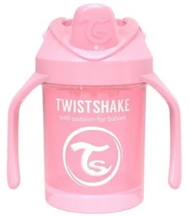 Twistshake Twistshake, Kubek niekapek z uchwytami i mikserem do owoców, Różowy, 230 ml - Kubki dla dzieci - miniaturka - grafika 4