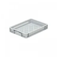 Pojemniki przemysłowe - Bekuplast Pojemnik skrzynka plastikowa perforowana B/P 400x300x70 B/P 70 - miniaturka - grafika 1