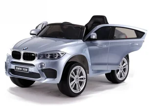 Auto na Akumulator Bmw X6 Srebrny Lakierowany - Pojazdy elektryczne dla dzieci - miniaturka - grafika 27