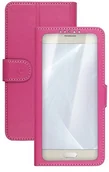Etui i futerały do telefonów - Celly Unica View XL 4.5  5.0 cala urządzenia Różowy, uni caviewxlpk UNICAVIEWXLPK - miniaturka - grafika 1
