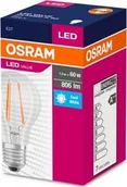 Żarówki LED - LEDVANCE Żarówka OSRAM LED Filament VALUE ClasA 230V 7W 840 E27 noDIM A+ Sklo čiré 806lm 4000K 10000h - miniaturka - grafika 1