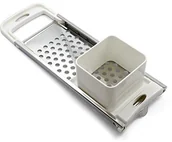 Siekacze tarki i szatkownice - Metaltex knoepfle i książka kucharska Spätzle strug ze stali/ABS, tworzywo sztuczne, srebrny, 30 x 15 x 3 cm 251656010 - miniaturka - grafika 1