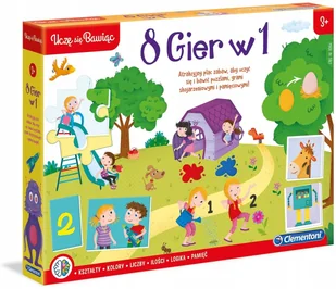 Clementoni Edukacyjny zestaw 8w1 - Gry planszowe - miniaturka - grafika 2