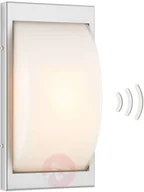 Lampy ogrodowe - LCD Kinkiet zewnętrzny LED 068LEDSEN stal szlachetna - miniaturka - grafika 1