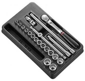 Klucze i nasadki - FACOM Moduł nasadek 3/8" 6-kątnych, 7 - 22 mm MOD.J161-36 - miniaturka - grafika 1