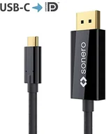 Kable komputerowe i do monitorów - Sonero sonero ucc010  010-C na USB, przewód HDMI 2.0 4 K @ 60Hz o pojemności 18 Gbps, USB 3.1, alt Mode, tuńczyka derbo ltandere USB-C Computer, 1,0 m Czarny, czarny UCC020-015 - miniaturka - grafika 1
