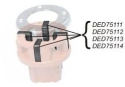 DEDRA Zestaw noży D75112 do głowicy gwintującej 3/4 cala 4 sztuki) - Narzędzia warsztatowe - miniaturka - grafika 2