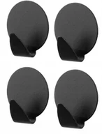 Wieszaki łazienkowe - Wieszaki Samoprzylepne Okr. 4szt Niko Black 25125 - miniaturka - grafika 1