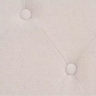 vidaXL 3-częściowy zestaw wypoczynkowy, materiałowy, kremowo-biały - Komplety wypoczynkowe - miniaturka - grafika 2