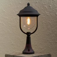 Lampy ogrodowe - Konstsmide Doskonała lampa na cokół PARMA, czarny - miniaturka - grafika 1