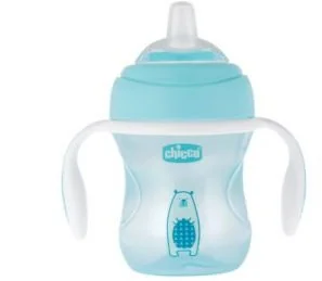 Chicco Pierwszy kubek treningowy z miękkim ustnikiem 200ml, 4 m+ : Kolor - Niebieski - Kubki dla dzieci - miniaturka - grafika 5