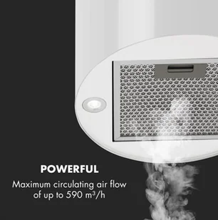 Klarstein Barett Biały (TK15-Barett-WH) - Okapy kuchenne - miniaturka - grafika 3