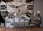 Fototapety - AG Design FTS 1322 Zegar, papier fototapeta  360 x 254 cm  4 części, papier, wielokolorowa, 0,1 x 360 x 254 cm FTS 1322 - miniaturka - grafika 1