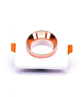 v-tac Oprawa Oczko V-TAC GIPS BETON GU10 Kwadrat Wpuszczany Biały/Różowe Złoto VT-862 - Oprawy, klosze i abażury - miniaturka - grafika 4