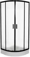 Kabiny prysznicowe - Liveno Kabina prysznicowa, półokrągła z brodzikiem 80x80 Ultra KP-ULTRA-1580-T - miniaturka - grafika 1