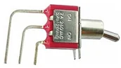 Podzespoły elektroniczne - Velleman Przełącznik dźwigniowy 90° VERTICAL TOGGLE SWITCH SPDT ON-(ON) 8019LA - miniaturka - grafika 1