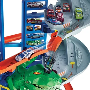Mattel City. GJL14 Mega garaż T-Rexa + 2 samochodziki - Tory, garaże, parkingi - miniaturka - grafika 18