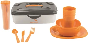 Easy Camp cerfa Picnic Box 4 Persons sztućce, pomarańczowo-czarna, One Size 680162 - Kuchnia turystyczne i akcesoria - miniaturka - grafika 2