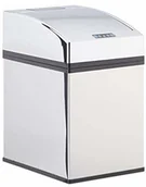 Kosze na śmieci - Relaxdays kosz na śmieci ze stali nierdzewnej, pokrywa automatyczna, wiadro wewnętrzne, higieniczny, na baterie, różne. Rozmiary, srebro, 5 l - miniaturka - grafika 1