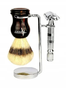 Zestaw Do Golenia Pędzel Stojak Maszynka Żyletki - Zestawy kosmetyków męskich - miniaturka - grafika 3