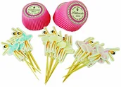 Kinder party - Fackelmann zestaw dekoracyjny na babeczki/muffinki "balerina", wielobarwny 42852_- - miniaturka - grafika 1