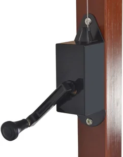 vidaXL Wiszący parasol z drewnianym słupkiem, 400 x 300 cm, taupe - Parasole ogrodowe - miniaturka - grafika 6