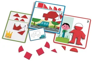 Djeco układanka Eduludo Figury - Układanki dla dzieci - miniaturka - grafika 3
