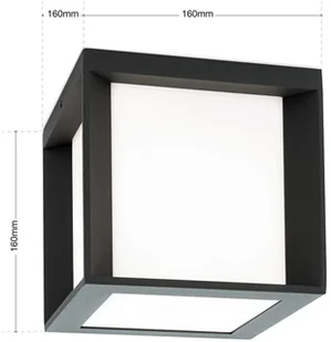 ORION Kinkiet zewnętrzny Henry, 16x16x16cm antracytowy - Lampy ogrodowe - miniaturka - grafika 5