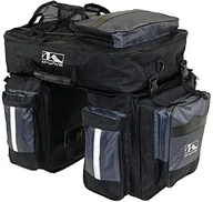 Sakwy rowerowe - M-Wave Traveller sakwa potrójna na bagażnik rowerowy, czarno-szara, 62 l CVB437 - miniaturka - grafika 1