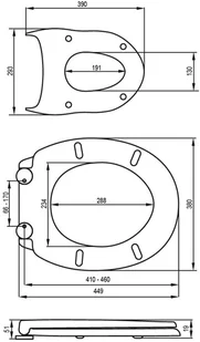 FALA UNIWERSALNA DESKA WC 2W1 SLIM Z DUROPLASTU WOLNOOPADAJĄCA Z WYPINANNIEM JEDNYM PRZYCISKIEM 75467 ZYSKAJ RABAT 30 ZŁ 75467 - Deski sedesowe - miniaturka - grafika 7