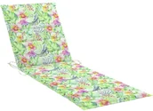 Poduszki ogrodowe - vidaXL Poduszka na leżak, wzór liści, 200x70x4 cm, tkanina 314230 - miniaturka - grafika 1