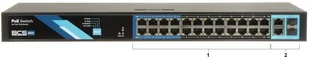 BCS basic Switch PoE B-SP2402G-2SFP(II) 26-PORTOWY BASIC B-SP2402G-2SFP(I - Switche - miniaturka - grafika 2
