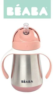 Beaba Butelka kubek niekapek stalowa ze słomką 250 ml - Akcesoria do karmienia - miniaturka - grafika 3