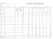 Druki akcydensowe - Firma krajewski Karta wydatków A4 / ryza 500 szt [Pu/K-220] Pu/K-220 - miniaturka - grafika 1