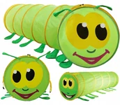 Namioty i tipi dla dzieci - Tunel Dla Dzieci Gąsienica Namiot Składany + Torba - miniaturka - grafika 1