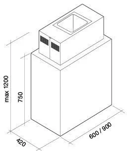Falmec Laguna Isola 90 Panel - Okapy kuchenne - miniaturka - grafika 5