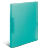 Segregatory - Herma HERMA 19182 pierścieniowy folderu DIN A4 z tworzywa sztucznego, wąski, 25 MM, 2 pierścienie i metalowa konstrukcja powleczona jest gumowym wykończeniem, przezroczysty/turkusowy, 1 sztuki 19182 - miniaturka - grafika 1