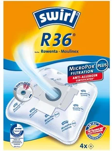 Swirl 197705 Micropor Plus Worki Do Odkurzacza Rowera I MoulineX z Filtrem Antyalergicznym, 4 Sztuki, Biały 197705 - Akcesoria do odkurzaczy - miniaturka - grafika 3