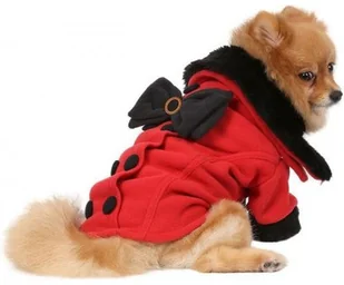 Doggy Dolly DOGGY DOLLY Płaszczyk z kokardą czerwony XXS 13-15 cm/26-28 cm - Ubranka dla psów - miniaturka - grafika 2