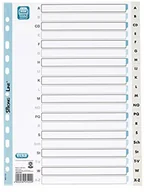 Przekładki do segregatorów - Elba 400012088 Register A  Z, 20-częściowy, przyjechali papier, RC, A4, 25 sztuk, jasno-szary 400012088 - miniaturka - grafika 1