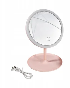 Lusterko Kosmetyczne Do Makijażu Podświetlane Led - Lusterka do makijażu - miniaturka - grafika 3