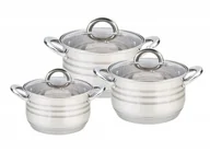 Garnki - Maestro ZESTAW NACZYŃ 6 SZT 2,9L 5,1L 6,5L) MR-3513-6L MR-3513-6L - miniaturka - grafika 1