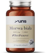 Witaminy i minerały dla sportowców - UNS Morwa Biała 500mg 1-DNJ 60vegcaps - miniaturka - grafika 1