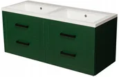 Szafki łazienkowe - Gante Zielona szafka z umywalką 120/46/4 seria Meiva Z MVA-Z-U120/46/4 + MEWA121 - miniaturka - grafika 1