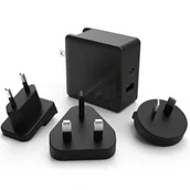 Ładowarki do telefonów - Adam Elements Ładowarka sieciowa, podróżna Adam Elements Omnia P5 45W + 18W, czarna 4710343470106 - miniaturka - grafika 1