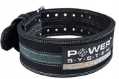 Pasy kulturystyczne - POWER-SYSTEM PAS POWERLIFTING BELT-GREY-M - miniaturka - grafika 1